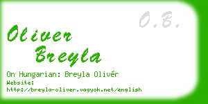 oliver breyla business card
